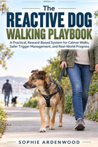 The Reactive Dog Walking Playbook: A Practical, Reward-Based System for Calmer Walks, Safer Trigger Management, and Real-World Progress cover