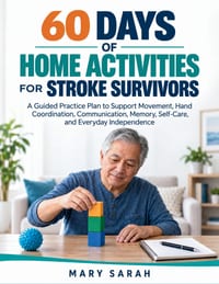 60 Days of Home Activities for Stroke Survivors: A Guided Practice Plan to Support Movement, Hand Coordination, Communication, Memory, Self-Care, and cover