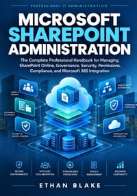 Microsoft SharePoint Administration: The Complete Professional Handbook for Managing SharePoint Online, Governance, Security, Permissions, Compliance, cover