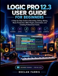 Logic Pro 12.3 User Guide for Beginners: A Step-by-Step Guide to Recording, Editing, Mixing, Music Production, MIDI, Plugins, Automation, and Creating cover