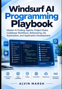 Windsurf AI Programming Playbook: Master AI Coding Agents, Project Rules, Codebase Workflows, Refactoring, Git, Automation, and Application Developmen cover