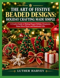 The Art of Festive Beaded Designs: HOLIDAY CRAFTING MADE SIMPLE: A Creative Guide to Making Elegant Holiday Ornaments, Home Décor Pieces, and Handmade cover
