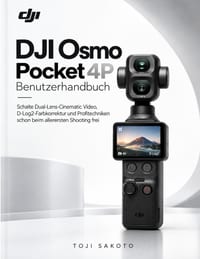 DJI Osmo Pocket 4P Benutzerhandbuch: Schalte Dual-Lens-Cinematic-Video, D-Log2-Farbkorrektur und Profitechniken schon beim allerersten Shooting frei cover