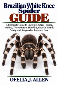 Brazilian White Knee Spider Guide: A Complete Guide to Enclosure Setup, Feeding, Molting, Temperament, Humidity, Growth, Health, Safety, and Responsib cover