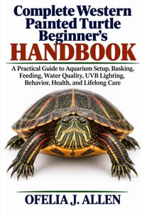 Complete Western Painted Turtle Beginner's Handbook: A Practical Guide to Aquarium Setup, Basking, Feeding, Water Quality, UVB Lighting, Behavior, Hea cover