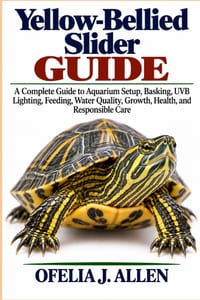 Yellow-Bellied Slider Guide: A Complete Guide to Aquarium Setup, Basking, UVB Lighting, Feeding, Water Quality, Growth, Health, and Responsible Care cover