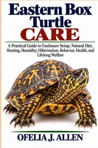 Eastern Box Turtle Care: A Practical Guide to Enclosure Setup, Natural Diet, Heating, Humidity, Hibernation, Behavior, Health, and Lifelong Welfare cover