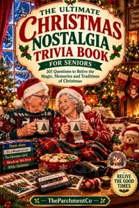 The Ultimate Christmas Nostalgia Trivia Book for Seniors: 301 Fun Questions About Classic Christmas Movies, Music, TV, Toys, Traditions, Food & Holida cover