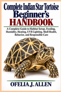 Complete Indian Star Tortoise Beginner's Handbook: A Complete Guide to Habitat Setup, Feeding, Humidity, Heating, UVB Lighting, Shell Health, Behavior cover