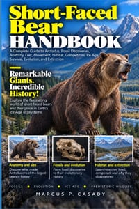 Short-Faced Bear Handbook: A Complete Guide to Arctodus, Fossil Discoveries, Anatomy, Diet, Movement, Habitat, Competitors, Ice Age Survival, Evolutio cover