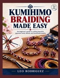Kumihimo Braiding Made Easy: the beginner's guide to crafting beautiful japanese cords, bamds, and homemade jewelry cover