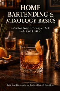 Home Bartending & Mixology Basics: A Practical Guide to Techniques, Tools, and Classic Cocktails cover