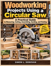 Woodworking Projects Using a Circular Saw: A Practical Guide to Measuring, Cutting, Assembling, Sanding, and Finishing cover