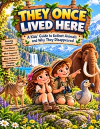They Once Lived Here: A Kids' Guide to Extinct Animals and Why They Disappeared cover