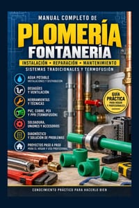 Manual Completo de Plomería y Fontanería: Instalación, Reparación y Mantenimiento -- Sistemas Tradicionales y Termofusión cover