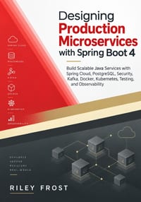 Designing Production Microservices with Spring Boot 4: Build Scalable Java Services with Spring Cloud, PostgreSQL, Security, Kafka, Docker, Kubernetes cover