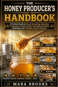 The Honey Producer's Handbook: A Practical Guide to Honey Harvesting, Extraction, Processing, Quality Control, Packaging, Branding, Marketing, and Pro cover