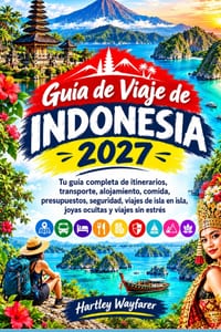 Guía de Viaje de Indonesia 2027: Tu guía completa de itinerarios, transporte, alojamiento, comida, presupuestos, seguridad, viajes de isla en isla, jo cover