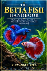 The Betta Fish Handbook: The Complete Guide to Betta Fish Care, Behavior, Feeding, Breeding, Health, and Aquarium Setup cover
