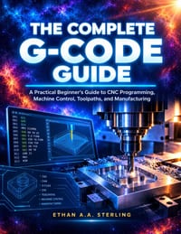 The Complete G-Code Guide: A Practical Beginner's Guide to CNC Programming, Machine Control, Toolpaths, and Manufacturing cover