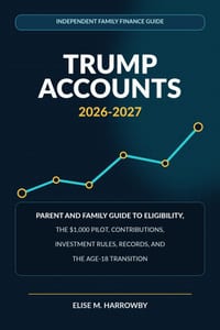 Trump Accounts 2026-2027: Parent and Family Guide to Eligibility, the $1,000 Pilot, Contributions, Investment Rules, Records, and the Age-18 Transitio cover