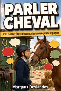 PARLER CHEVAL Lexique de l'Équitation avec 230 Mots + 60 Expressions Du Monde Équestre: Vocabulaire Équin Expliqué de A à Z (Corps, Robes, Matériel, D cover