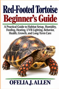 Red-Footed Tortoise Beginner's Guide: A Practical Guide to Habitat Setup, Humidity, Feeding, Heating, UVB Lighting, Behavior, Health, Growth, and Long cover