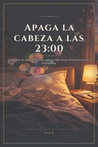 Apaga la cabeza a las 23: 00: Cómo dejar de rumiar en la cama, soltar el día y dormir sin pelearte con tus pensamientos cover