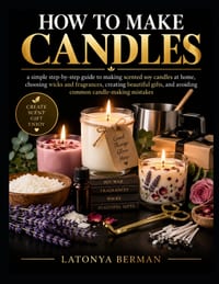 How to Make Candles: a simple step-by-step guide to making scented soy candles at home, choosing wicks and fragrances, creating beautiful gifts, and a cover