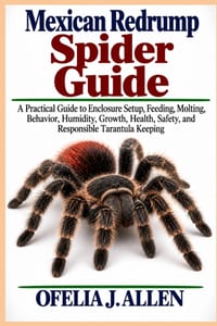 Mexican Redrump Spider Guide: A Practical Guide to Enclosure Setup, Feeding, Molting, Behavior, Humidity, Growth, Health, Safety, and Responsible Tara cover