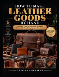 How to Make Leather Goods by Hand: a beginner's step-by-step guide to making wallets, card holders, belts, bags, pouches, and more cover