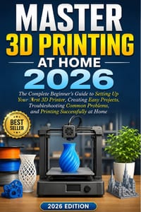 Master 3D Printing at Home 2026: The Complete Beginner's Guide to Setting Up Your First 3D Printer, Creating Easy Projects, Troubleshooting Common Pro cover