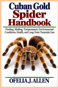 Cuban Gold Spider Handbook: Feeding, Molting, Temperament, Environmental Conditions, Health, and Long-Term Tarantula Care cover