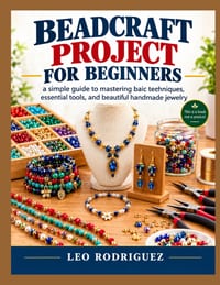 Beadcraft Project for Beginners: a simple guide to mastering basic techniques, essential tools, and beautiful handmade jewelry cover