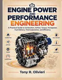 Engine Power and Performance Engineering: A Practical Guide to Combustion, Airflow, Torque, Horsepower, Fuel Delivery, Thermodynamics, and Efficiency cover