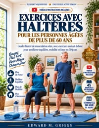 Exercices Avec Haltères Pour Les Personnes Âgées de Plus de 60 ANS: Guide illustré de musculation sûre, avec exercices assis et debout pour améliorer cover