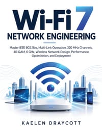 Wi-Fi 7 Network Engineering: Master IEEE 802.11be, Multi-Link Operation, 320 MHz Channels, 4K-QAM, 6 GHz, Wireless Network Design, Performance Optimiz cover