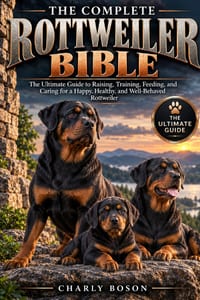 The Complete Rottweiler Bible: The Ultimate Guide to Raising, Training, Feeding, and Caring for a Happy, Healthy, and Well-Behaved Rottweiler cover