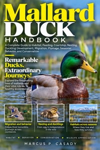 Mallard Duck Handbook: A Complete Guide to Habitat, Feeding, Courtship, Nesting, Duckling Development, Migration, Plumage, Seasonal Behavior, and Cons cover