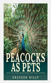 Peacocks as Pets: A Practical Guide to Choosing, Housing, Feeding, Handling, Grooming, and Caring for Pet Peafowl cover