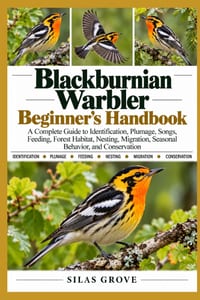 Blackburnian Warbler Beginner's Handbook: A Complete Guide to Identification, Plumage, Songs, Feeding, Forest Habitat, Nesting, Migration, Seasonal Be cover