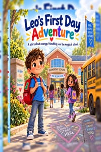 Leo's First Day Adventure: A Story About Courage, Friendship, and the Magic of School cover