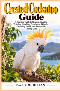Crested Cockatoo GuideA Practical Guide: to Housing, Feeding, Training, Handling, Enrichment, Behavior, Grooming, Health, and Responsible Lifelong Car cover