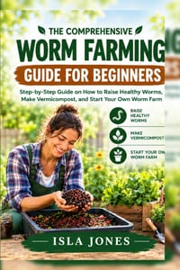 The Comprehensive Worm Farming Guide for Beginners: Step-by-Step Guide on How to Raise Healthy Worms, Make Vermicompost, and Start Your Own Worm Farm cover