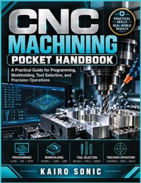 CNC Machining Pocket Handbook: A Practical guide for Programming, Workholding, Tool Selection, and Precision Operations cover