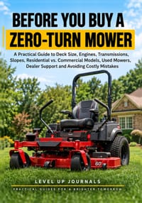 Before You Buy a Zero-Turn Mower: A Practical Guide to Deck Size, Engines, Transmissions, Slopes, Residential vs. Commercial Models, Used Mowers, Deal cover