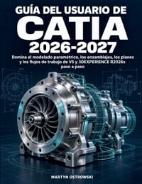 Gu�a del usuario de CATIA 2026-2027: Domina el modelado param�trico, los ensamblajes, los planos y los flujos de trabajo de V5 y 3DEXPERIENCE R2026x p cover