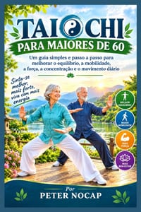 TAI CHI Para idosos com mais de 60 anos: Um guia simples, passo a passo, para melhor equilíbrio, movimentos mais fáceis e força no dia a dia. cover