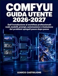 ComfyUI Guida Utente 2026-2027: Dall'installazione ai workflow professionali: nodi, modelli, prompt, automazione e risoluzione dei problemi spiegati p cover