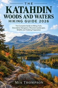 The Katahdin Woods and Waters Hiking Guide 2026: The Complete Guide to Hiking Trails, descriptive navigation, Mountain Landscapes, Wildlife and Trekki cover